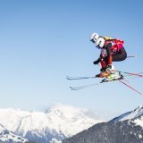 Image d'illustration - Des spécialistes de skicross en action lors des JOJ Lausanne 2020